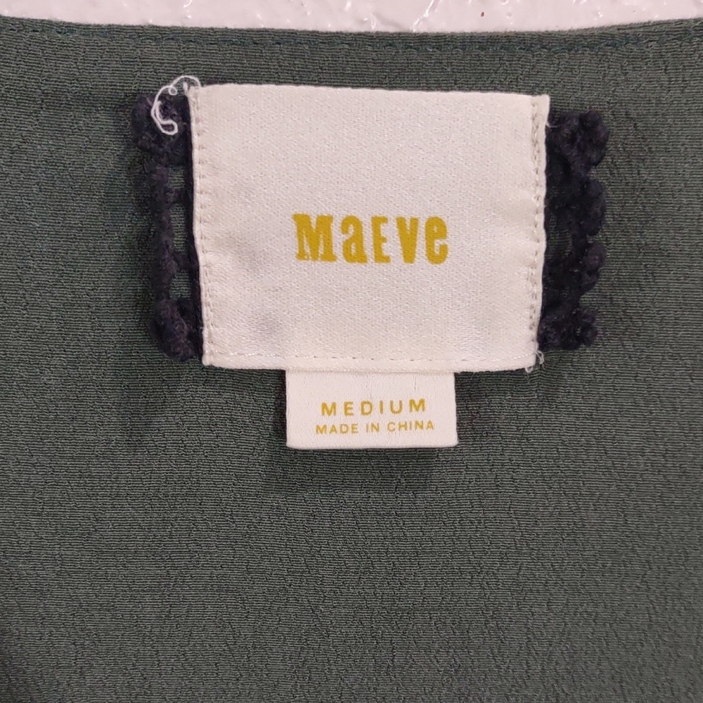 MAEVE Elegant Green Women's Dress - Picture 4 of 17